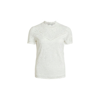 Maglietta in poliammide color crema Vila Clothes