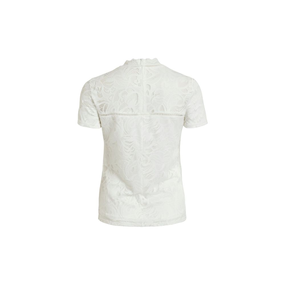 Maglietta in poliammide color crema Vila Clothes