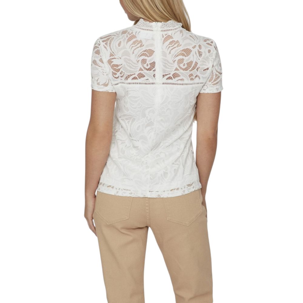 Maglietta in poliammide color crema Vila Clothes