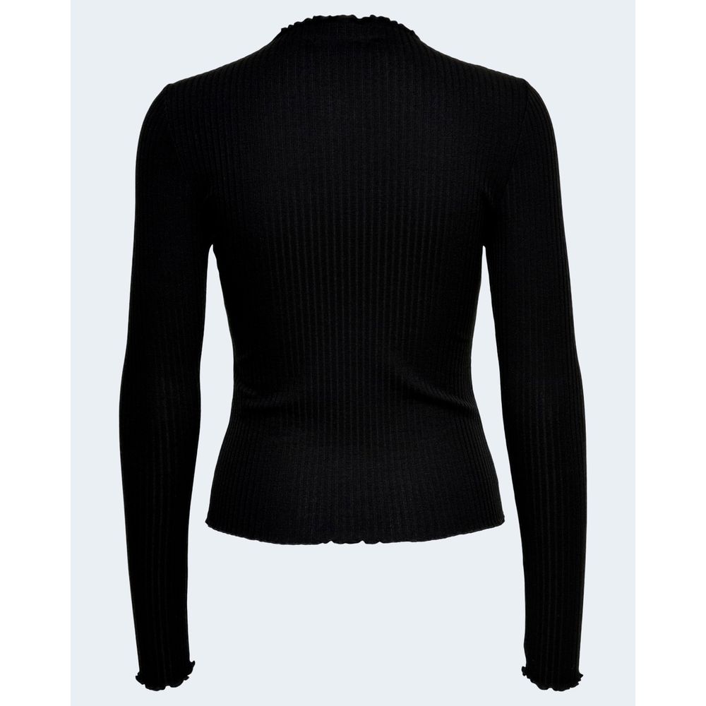Seulement un col roulé noir en polyester