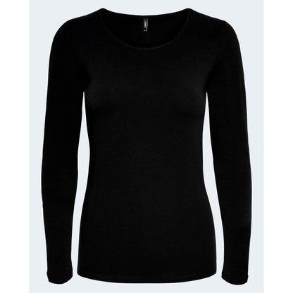 T-shirt à manches longues Only Black en coton