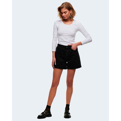 Solo T-shirt a maniche lunghe in cotone bianco