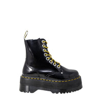Stivali stringati in pelle nera Dr. Martens