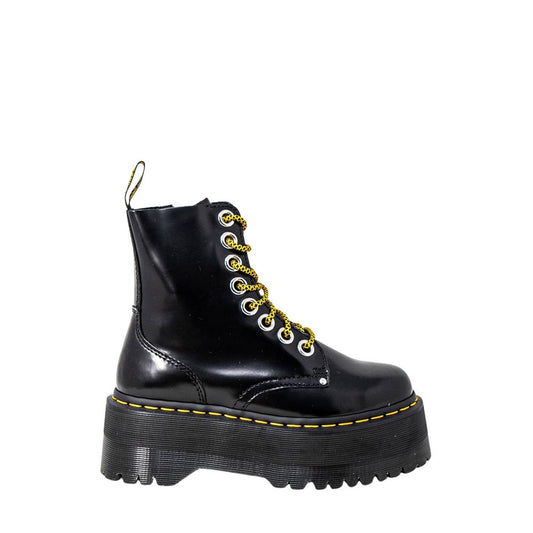Stivali stringati in pelle nera Dr. Martens