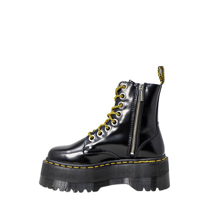 Stivali stringati in pelle nera Dr. Martens