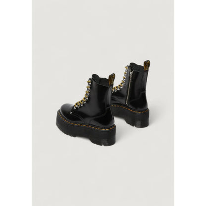 Stivali stringati in pelle nera Dr. Martens