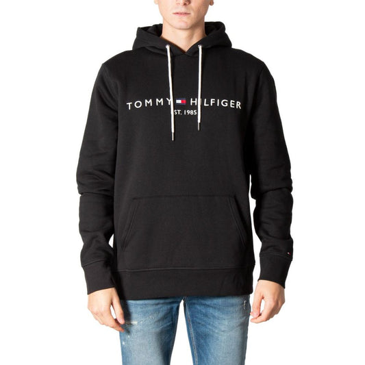 Felpa con cappuccio Tommy Hilfiger in cotone nero