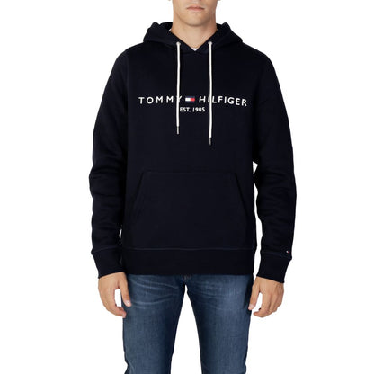 Felpa con cappuccio Tommy Hilfiger in cotone blu