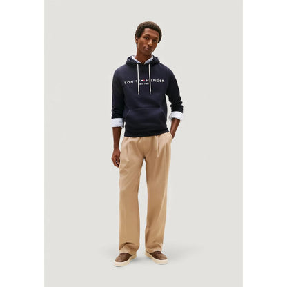 Felpa con cappuccio Tommy Hilfiger in cotone blu