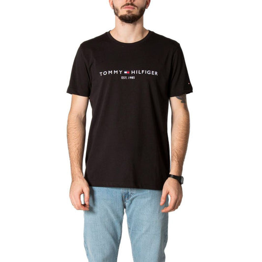 T-Shirt Tommy Hilfiger Nera in Cotone