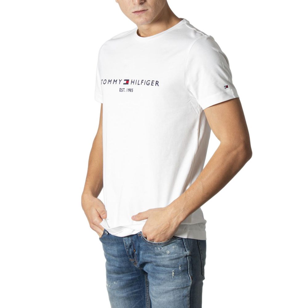 T-shirt Tommy Hilfiger in Cotone Color Crema