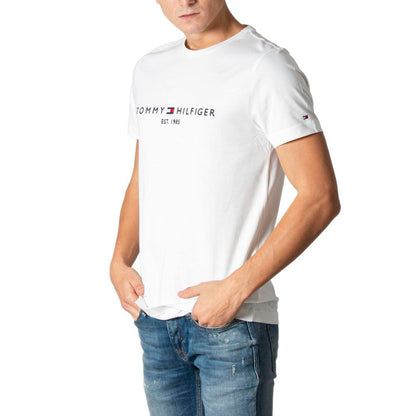 T-shirt Tommy Hilfiger in Cotone Color Crema