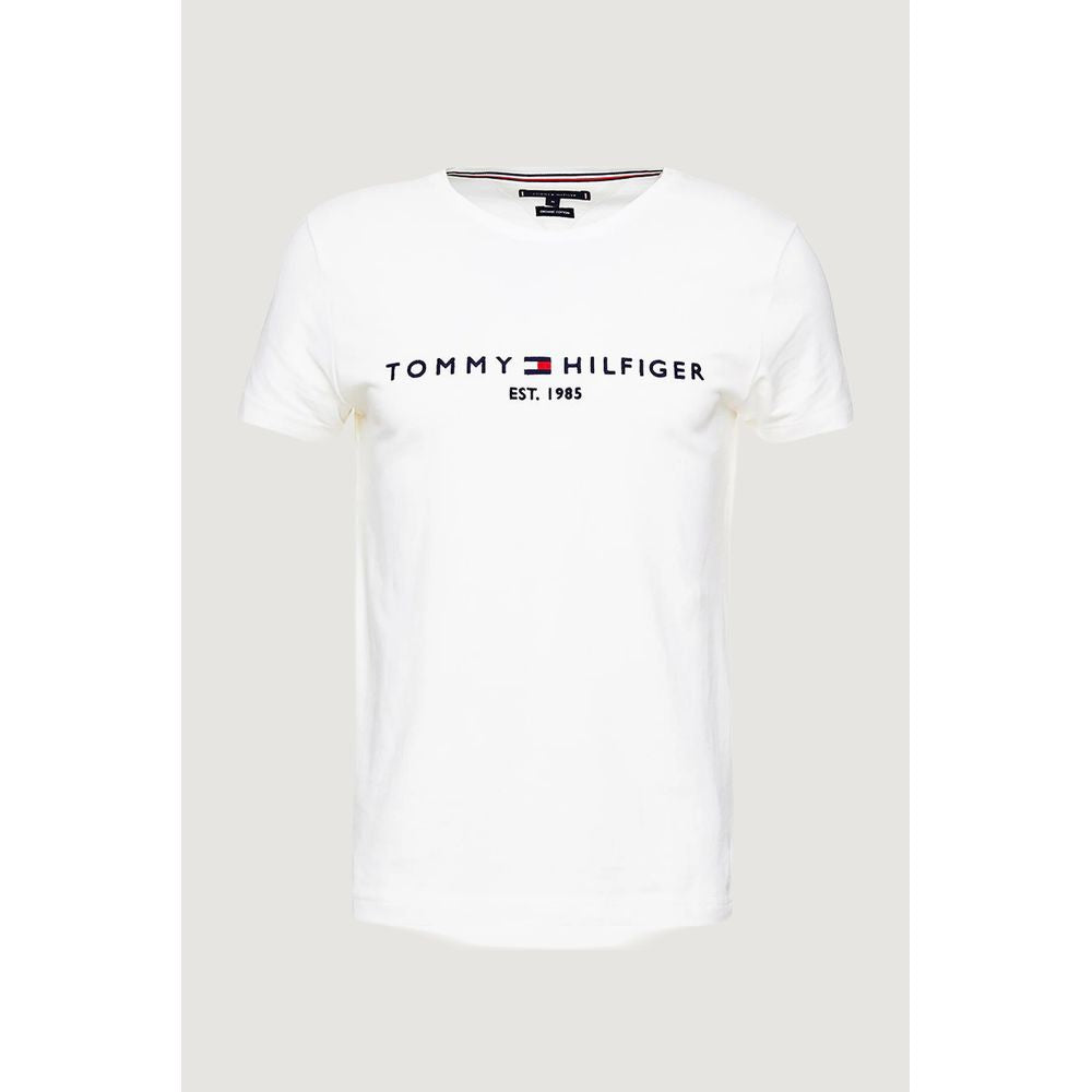 T-shirt Tommy Hilfiger in Cotone Color Crema