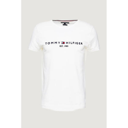 T-shirt Tommy Hilfiger in Cotone Color Crema