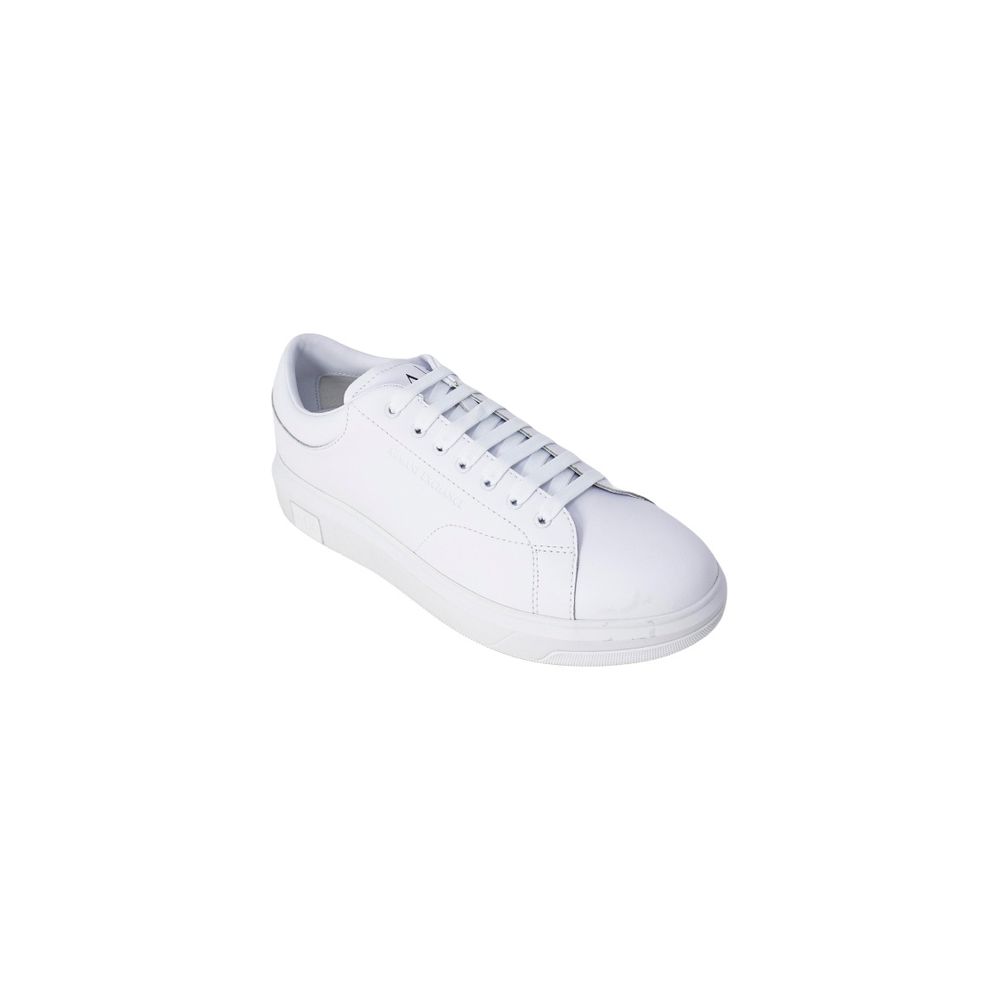 Sneakers basse Armani Exchange in pelle bianca