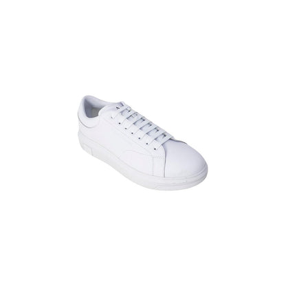 Sneakers basse Armani Exchange in pelle bianca