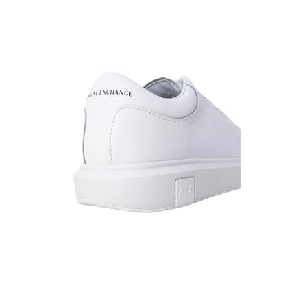 Sneakers basse Armani Exchange in pelle bianca