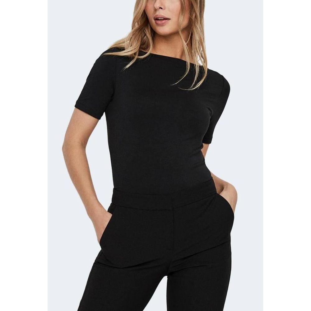 T-shirt Vero Moda nera in viscosa