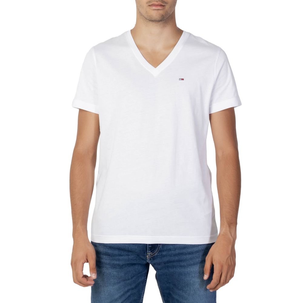 Tommy Hilfiger Jeans T-shirt in cotone bianco