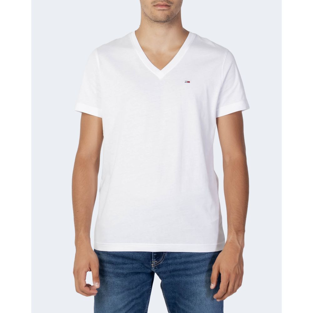 Tommy Hilfiger Jeans T-shirt in cotone bianco