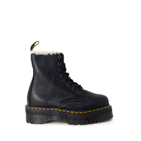 Stivali stringati in pelle nera Dr. Martens