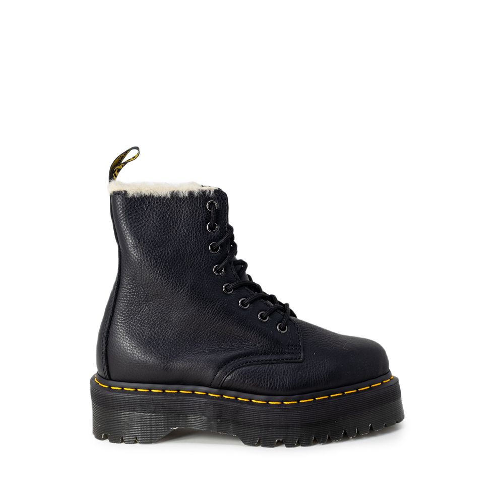 Bottes Dr. Martens en cuir noir à lacets