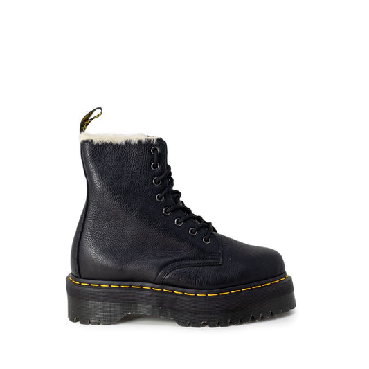 Stivali stringati in pelle nera Dr. Martens