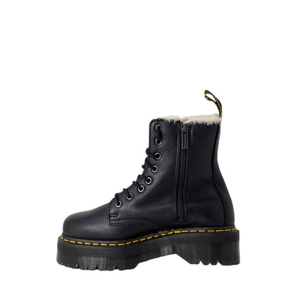 Stivali stringati in pelle nera Dr. Martens