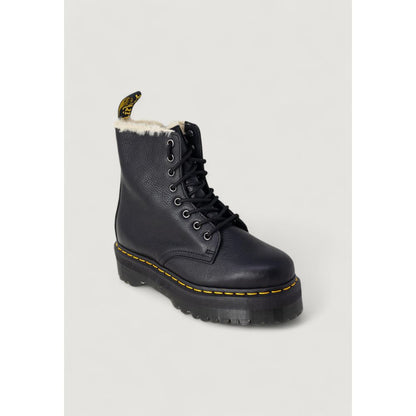 Stivali stringati in pelle nera Dr. Martens