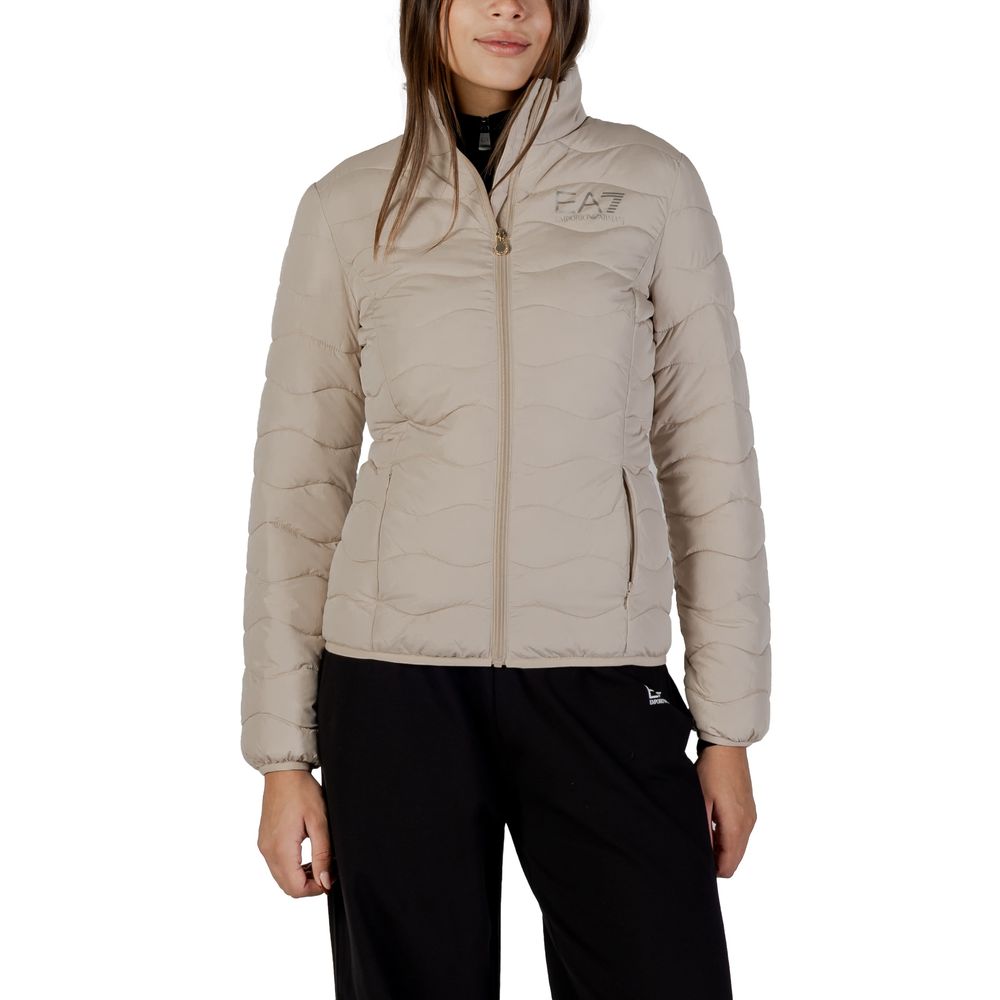 Bomber EA7 Emporio Armani in poliestere beige