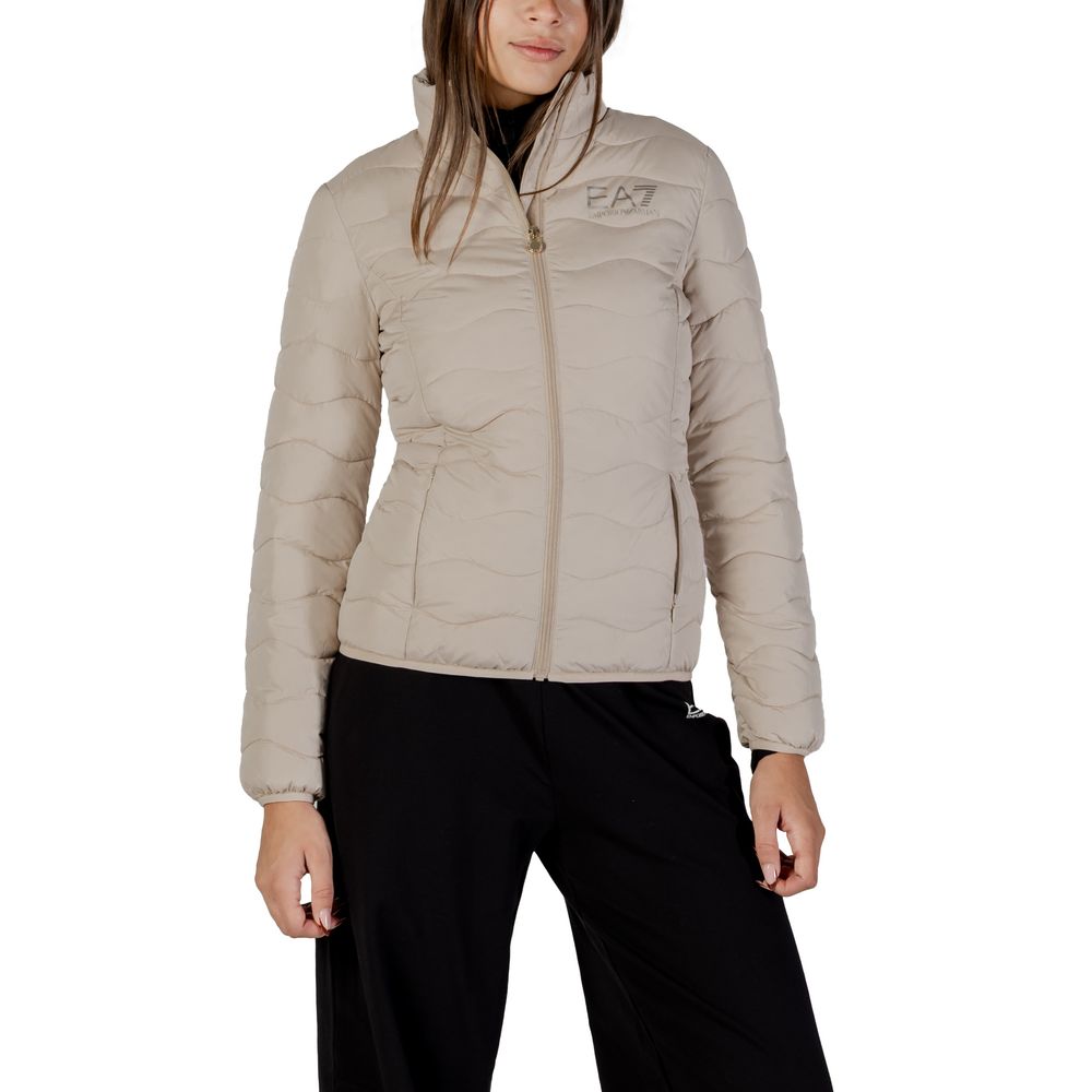 Bomber EA7 Emporio Armani in poliestere beige