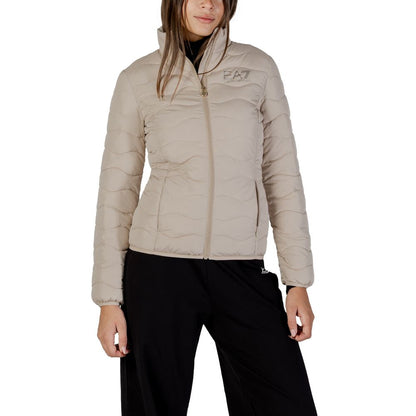 Bomber EA7 Emporio Armani in poliestere beige