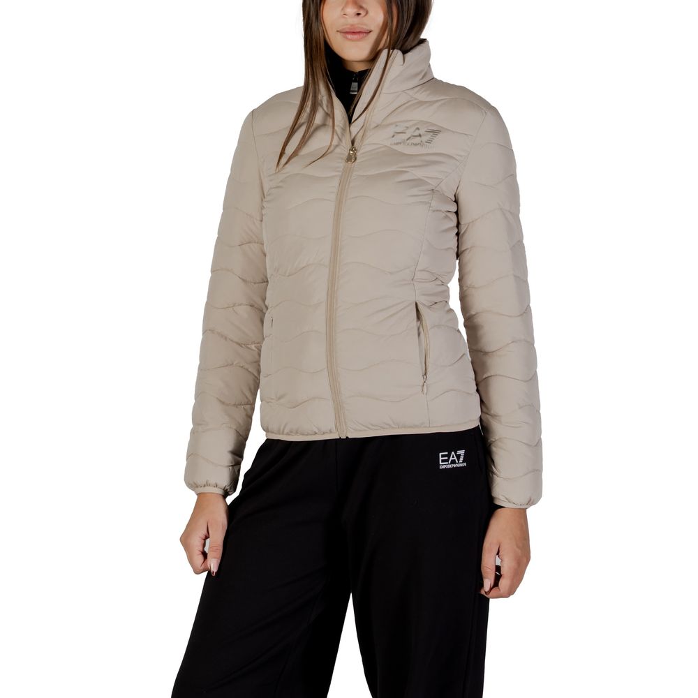Bomber EA7 Emporio Armani in poliestere beige