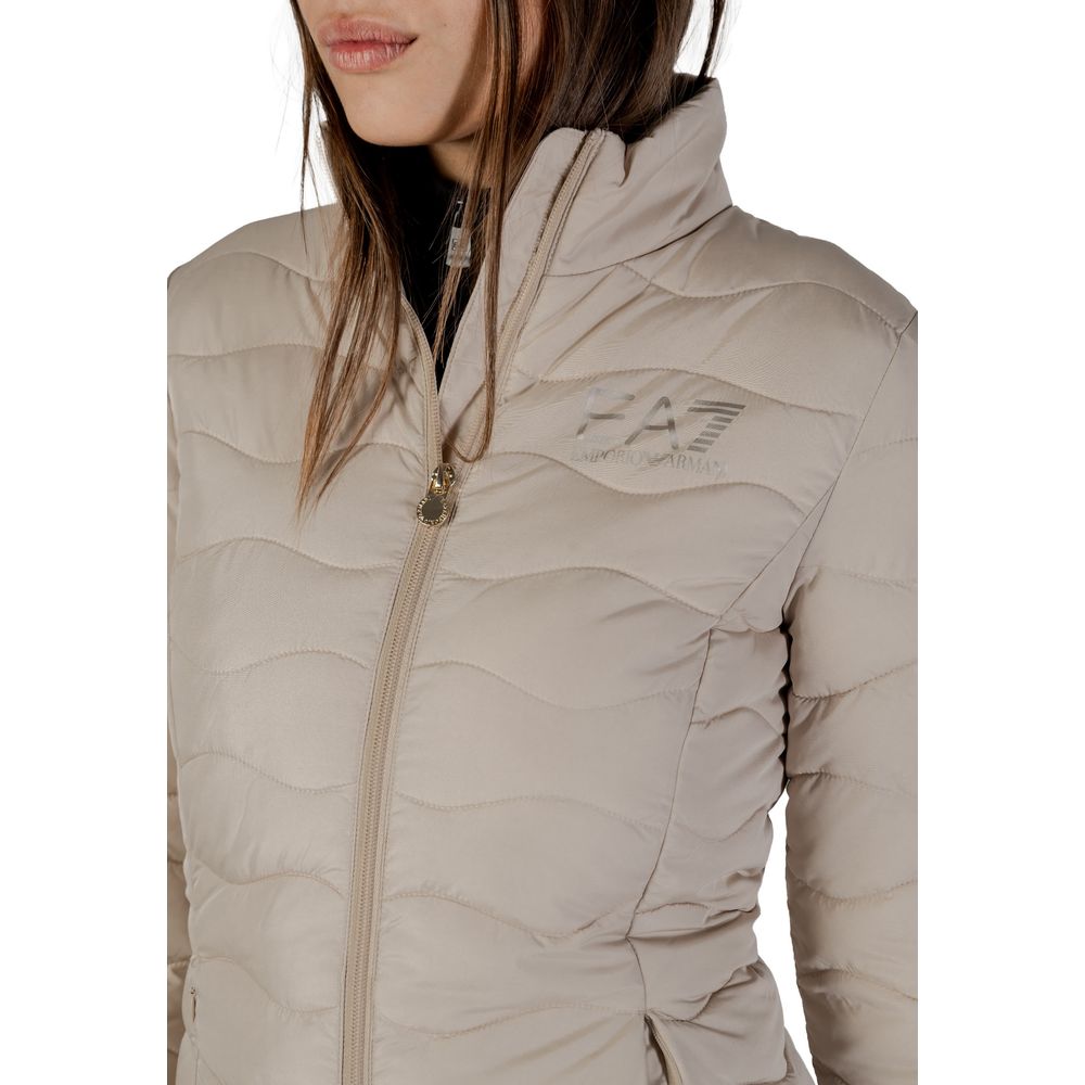 Bomber EA7 Emporio Armani in poliestere beige