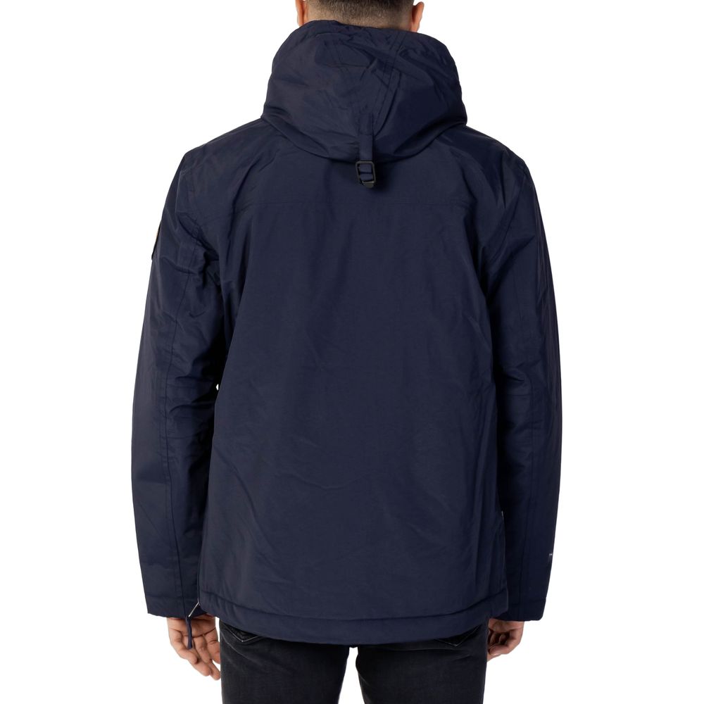 Veste Shell en polyester bleu Napapijri