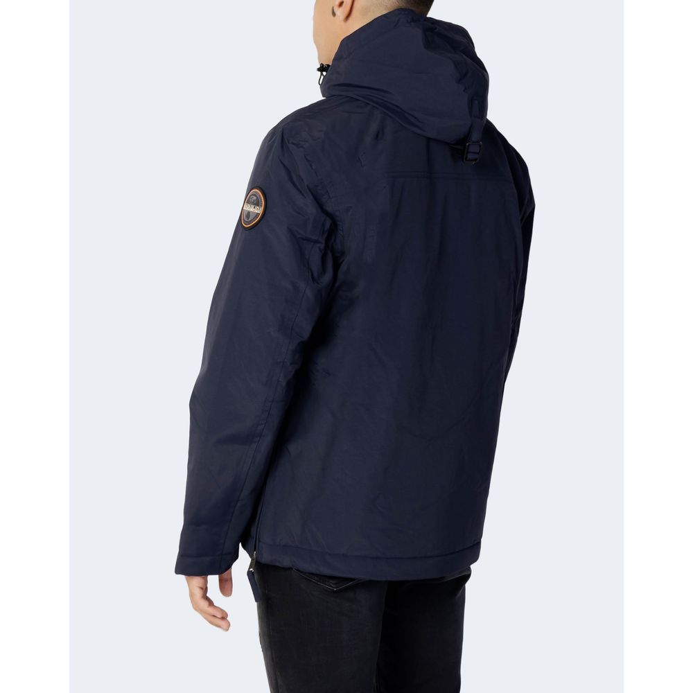 Veste Shell en polyester bleu Napapijri