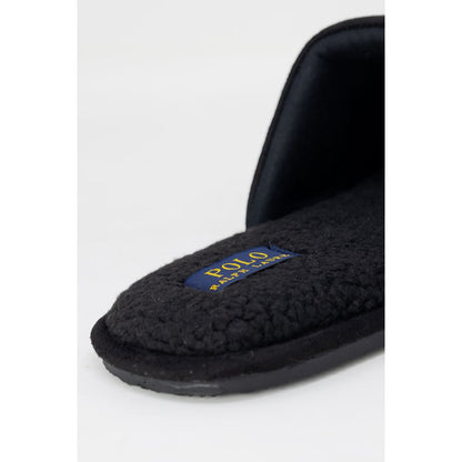 Pantofole Ralph Lauren in poliestere nero
