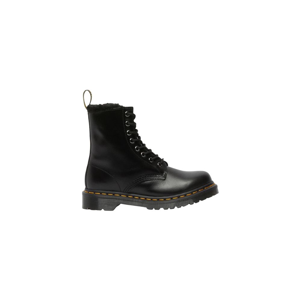 Stivali stringati in pelle nera Dr. Martens
