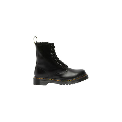 Stivali stringati in pelle nera Dr. Martens