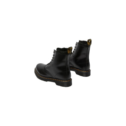 Stivali stringati in pelle nera Dr. Martens