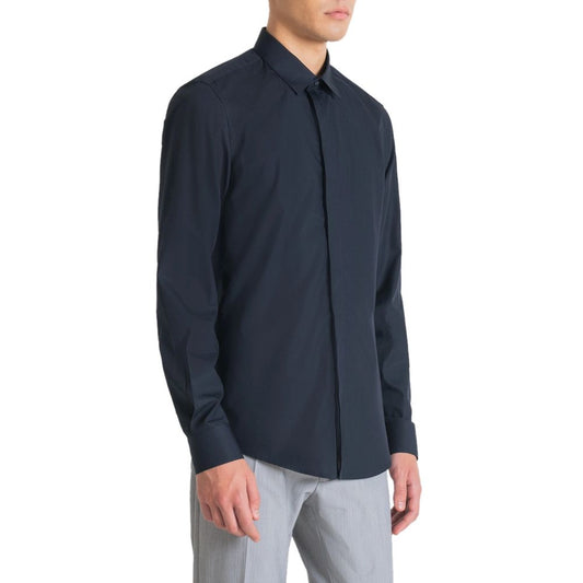 Camicia elegante Antony Morato in cotone blu