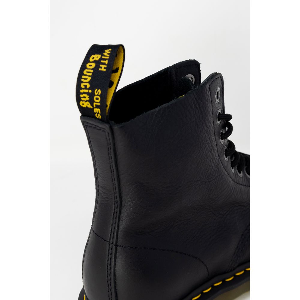 Bottes Dr. Martens en cuir noir à lacets