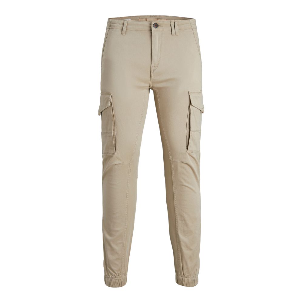 Pantaloni Cargo Jack Jones Beige in Cotone
