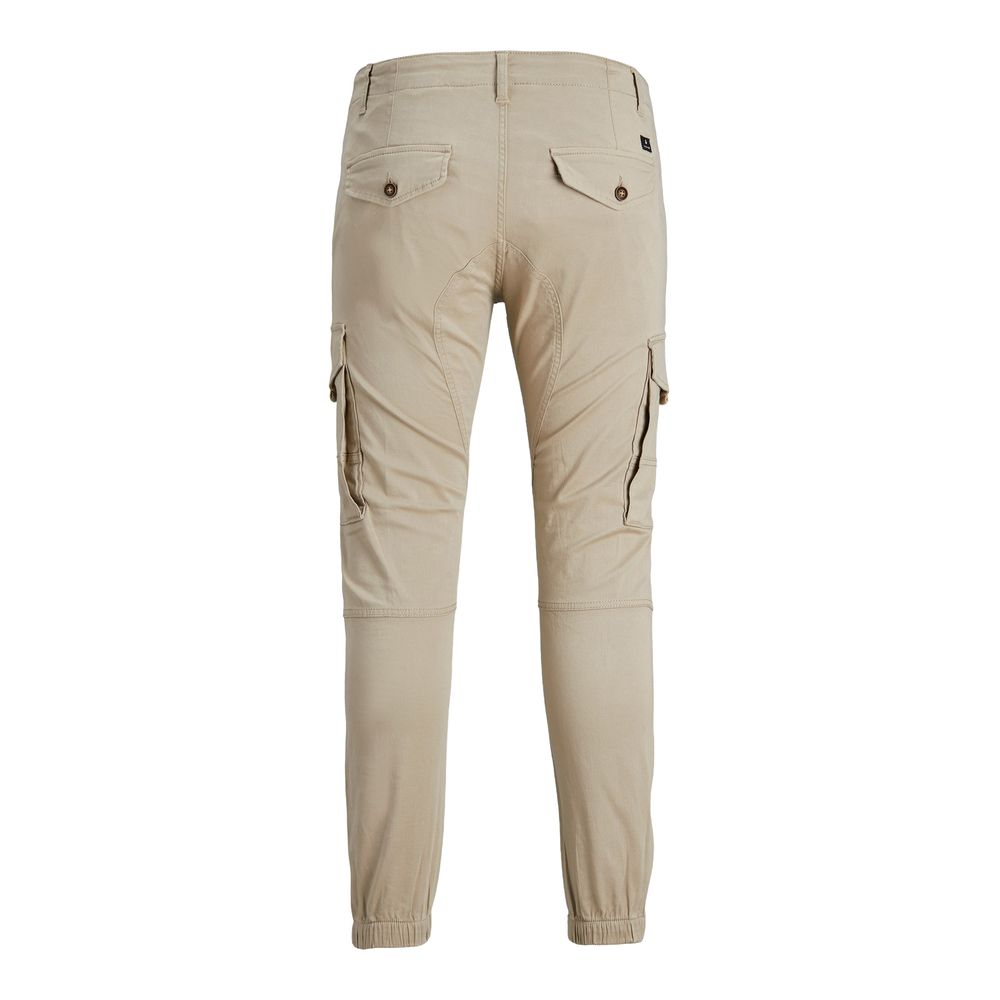 Pantaloni Cargo Jack Jones Beige in Cotone