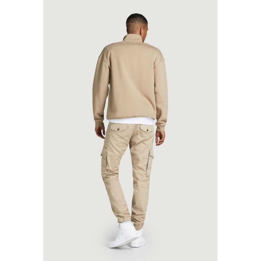 Pantaloni Cargo Jack Jones Beige in Cotone