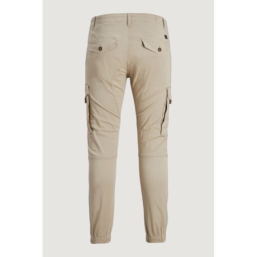 Pantaloni Cargo Jack Jones Beige in Cotone