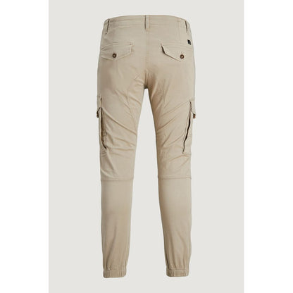 Pantaloni Cargo Jack Jones Beige in Cotone