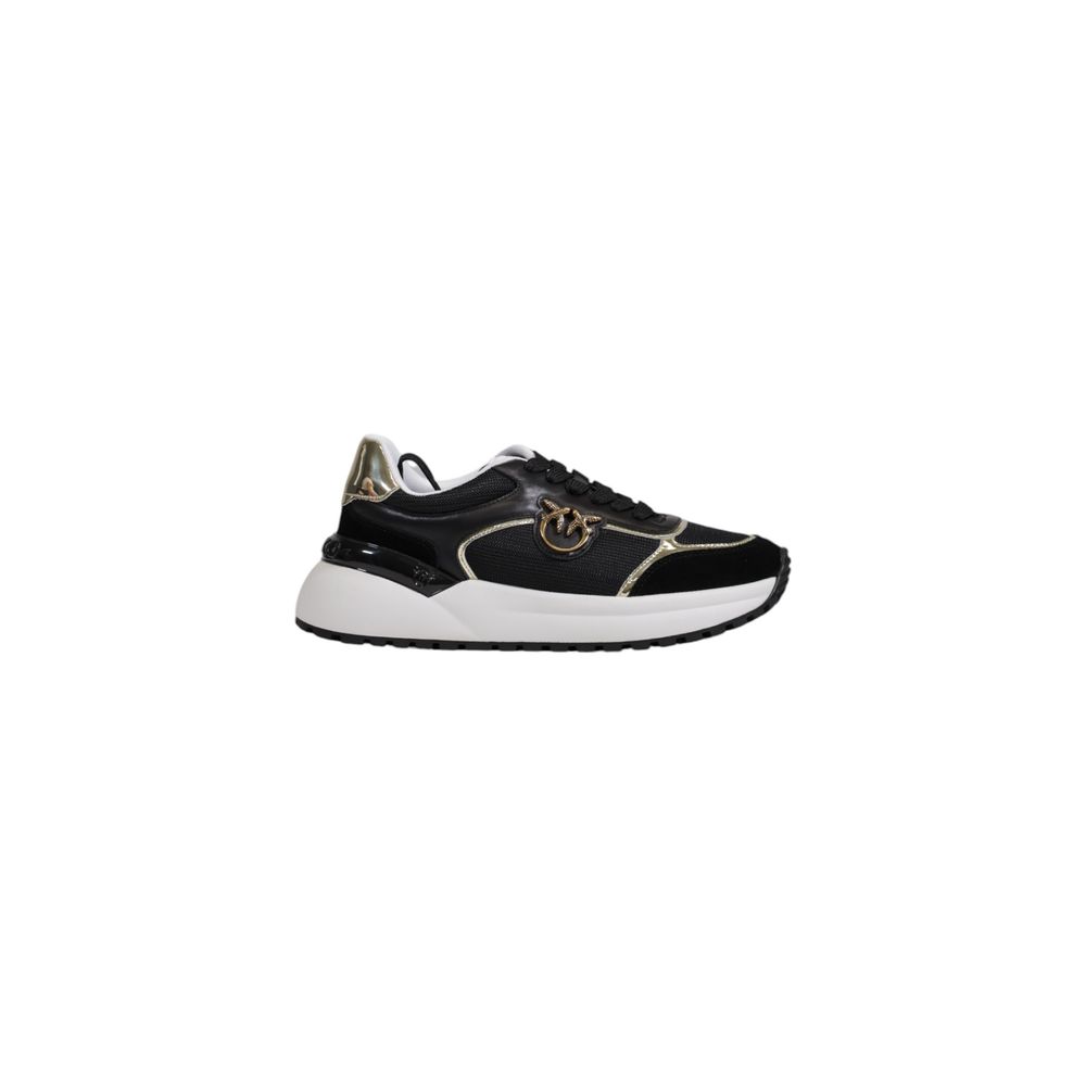 Baskets basses en cuir noir PINKO