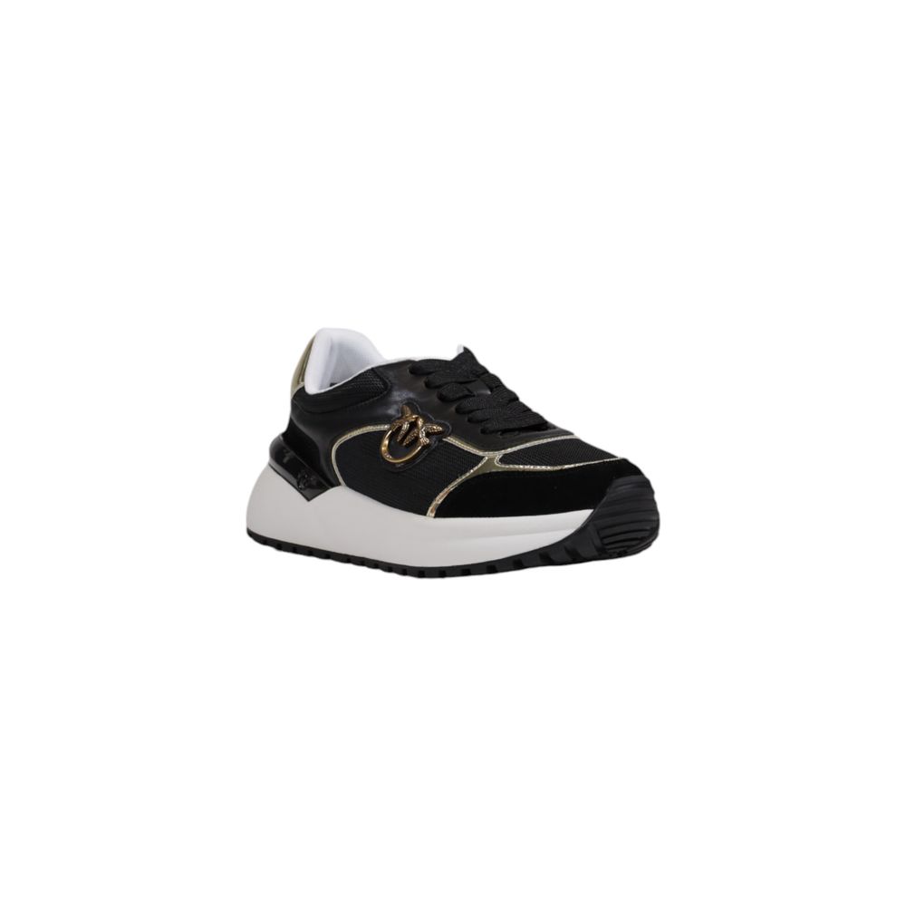 Baskets basses en cuir noir PINKO
