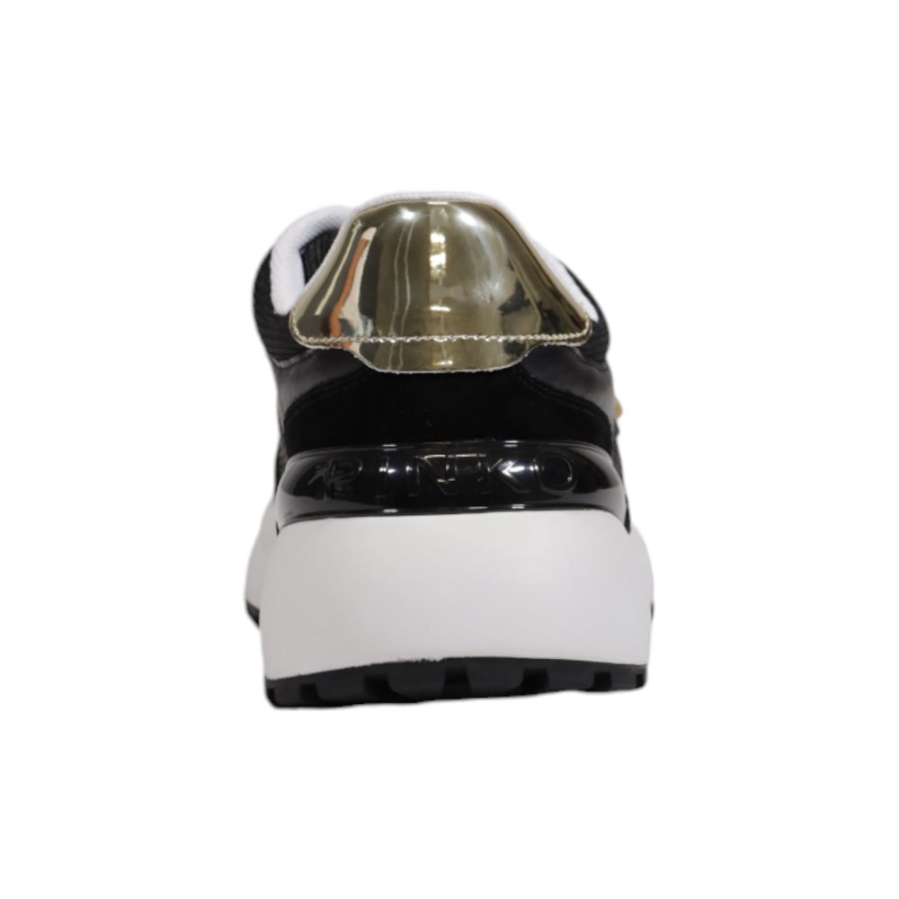 Baskets basses en cuir noir PINKO